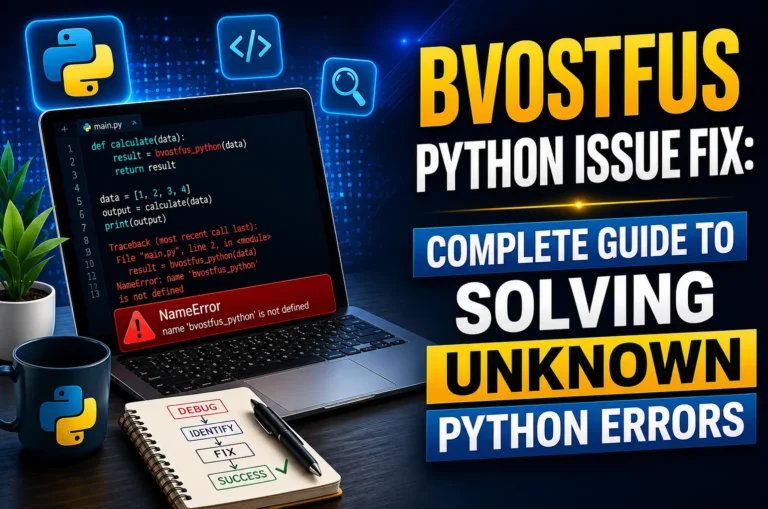 Bvostfus Python Issue Fix: Complete Guide to Solving Unknown Python Errors